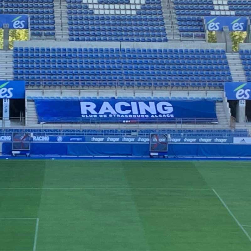 Impresion de lonas publicitarias frontlight para clubes deportivos